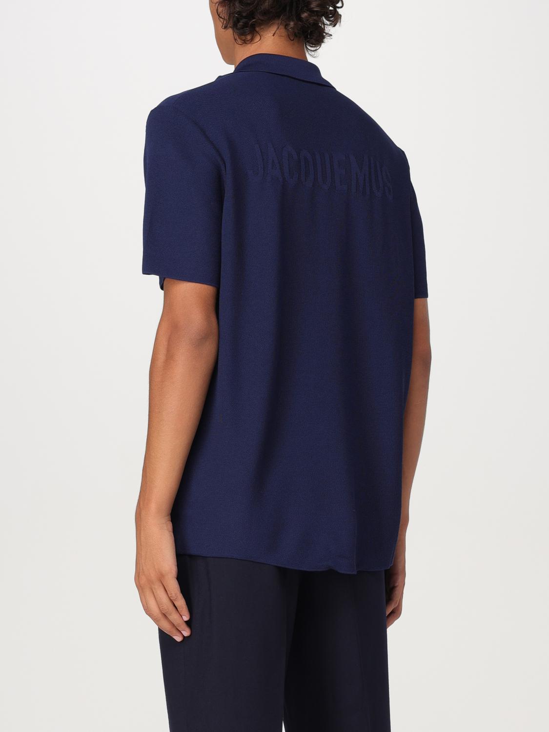 JACQUEMUS POLO: Polo basic Jacquemus, Blue - Img 3