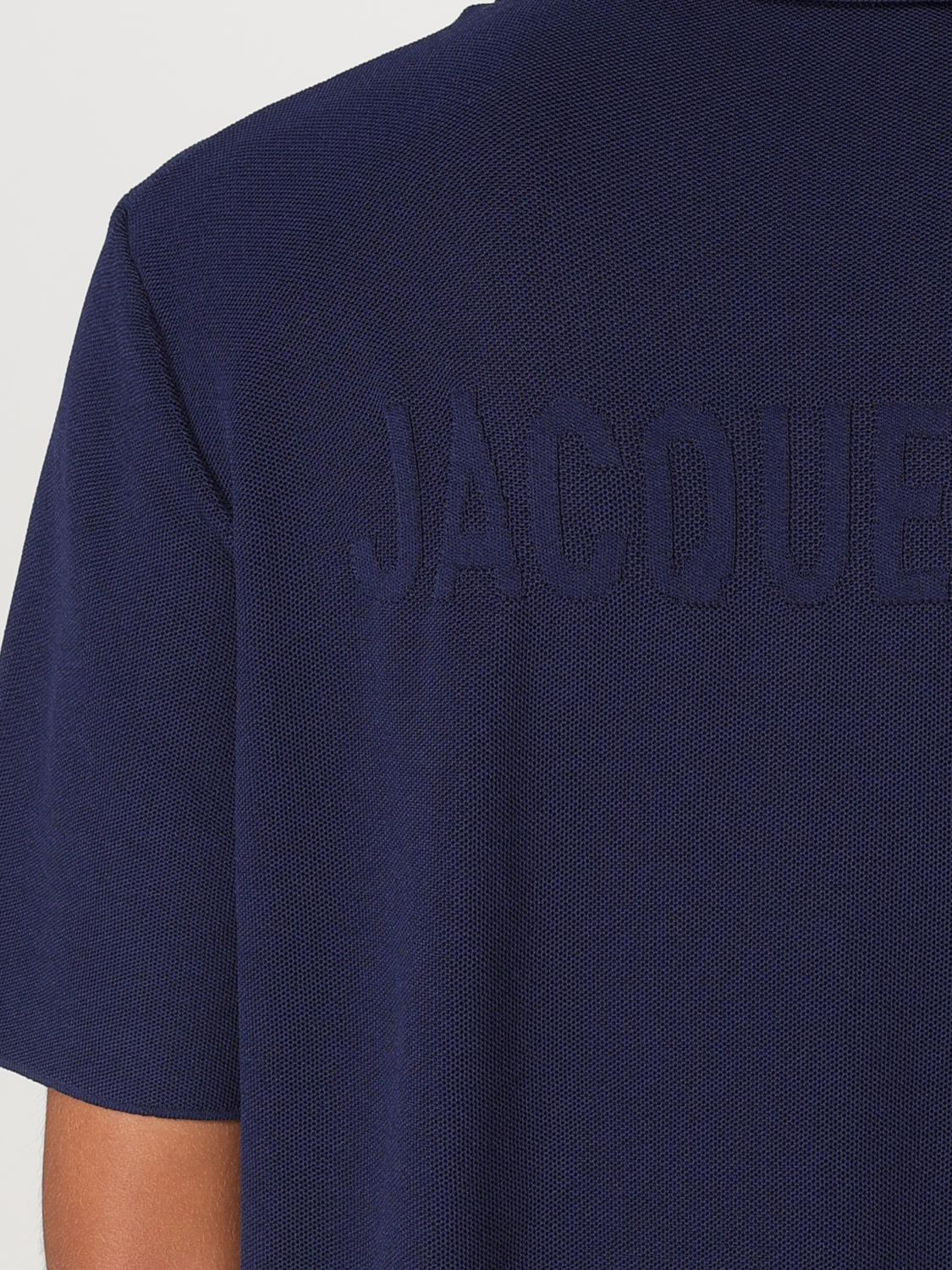 JACQUEMUS POLO: Polo basic Jacquemus, Blue - Img 5