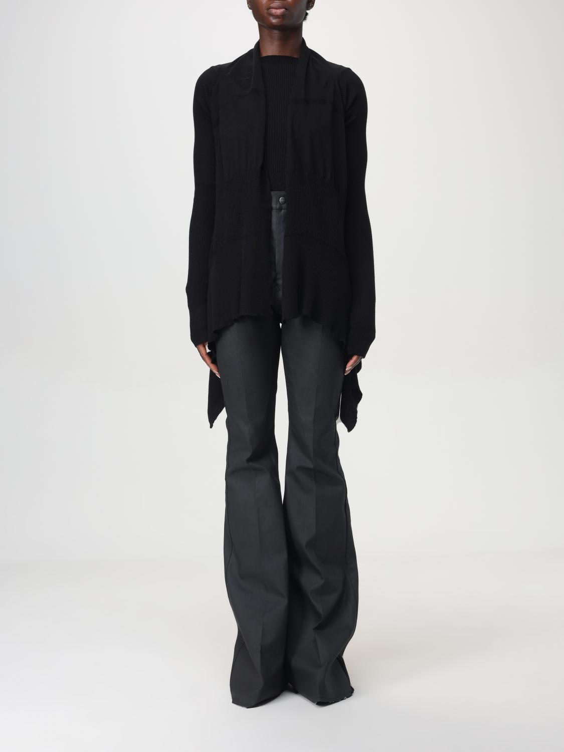 Rick Owens Cardigan woman - Black | RP02D3642ML | GIGLIO.COM