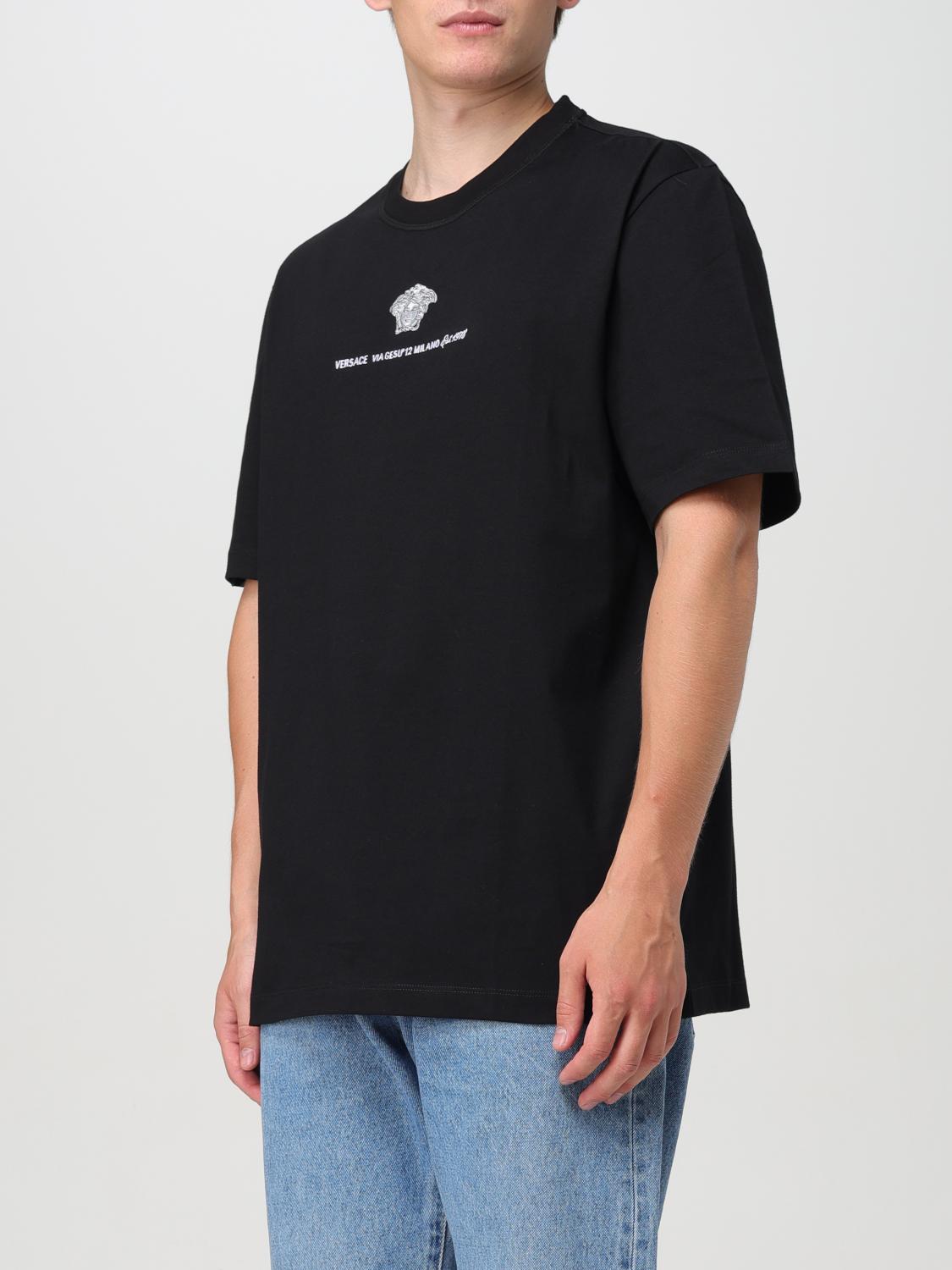 Versace T-shirt men - Black | 10133021A11054 | GIGLIO.COM