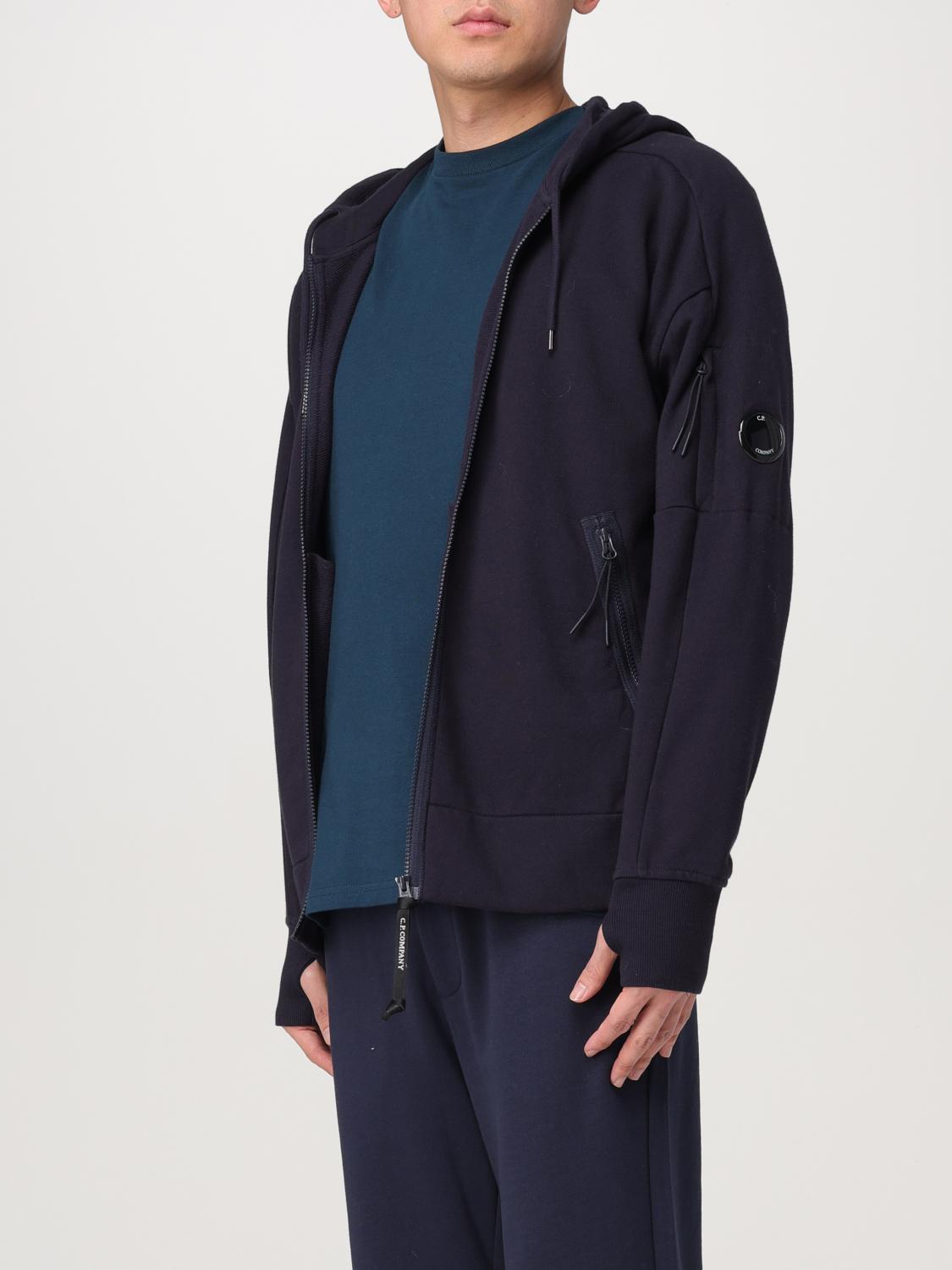 C.P. COMPANY SWEATSHIRT: C.P. Company men's hoodie, Blue - Img 3