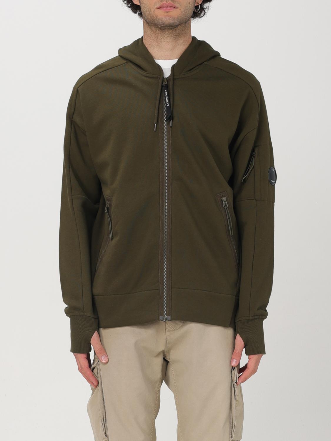 C.P. COMPANY SWEATSHIRT: C.P. Company men's hoodie, Green - Img 1