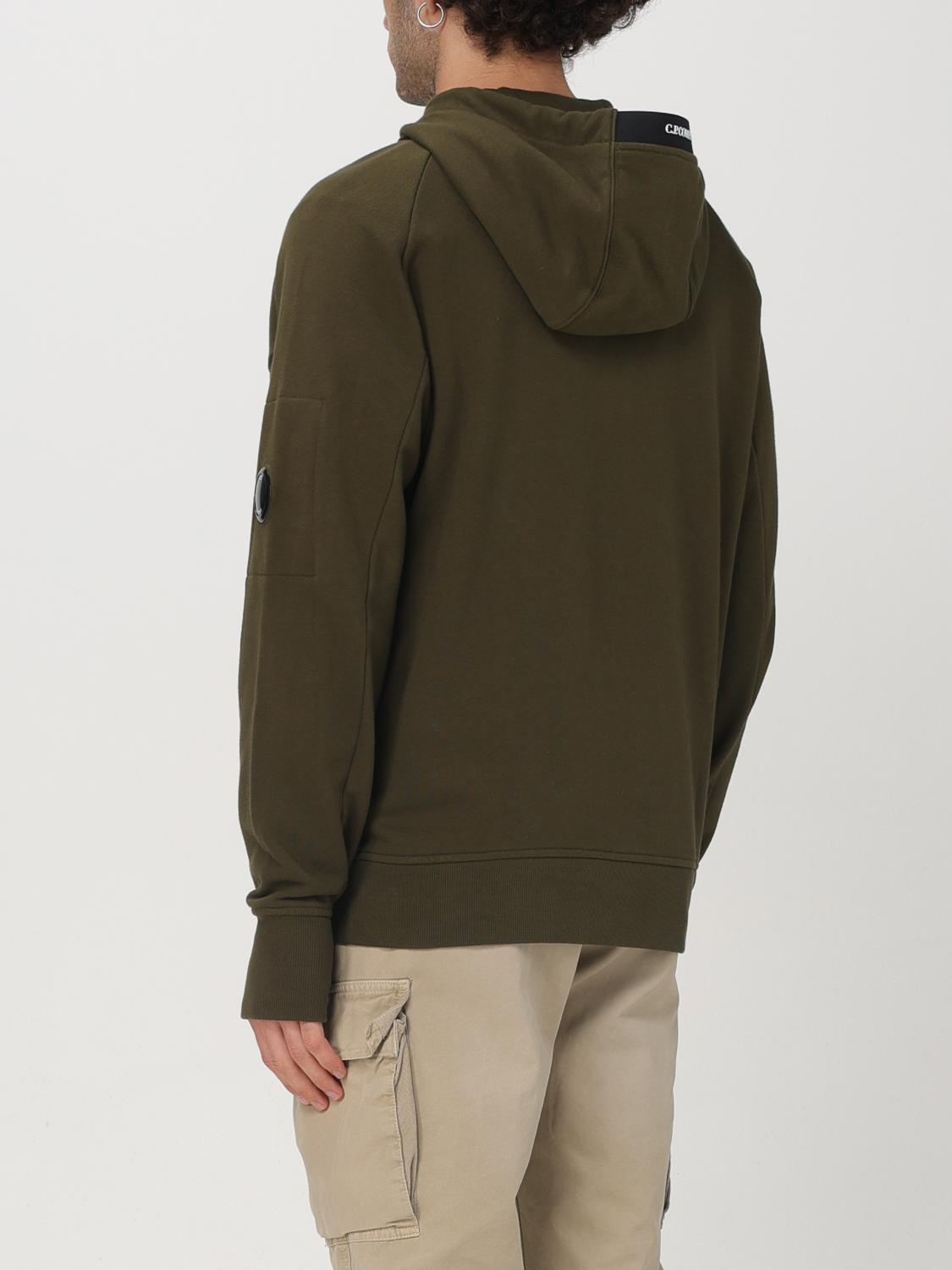 C.P. COMPANY SWEATSHIRT: C.P. Company men's hoodie, Green - Img 2