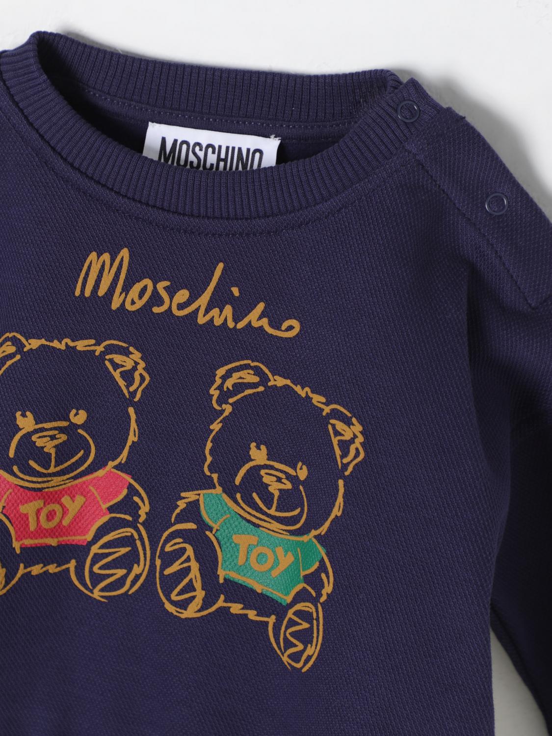 MOSCHINO 스웨터: 스웨터 남아 Moschino, 블루 - Img 3