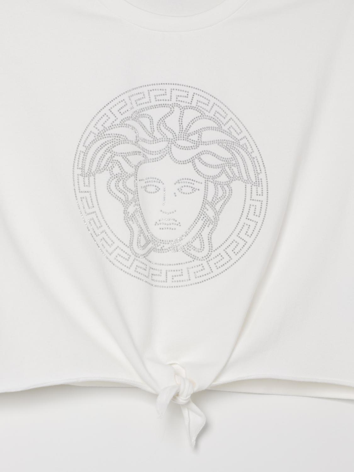 VERSACE Tシャツ: Tシャツ ボーイ Versace, ホワイト - Img 3