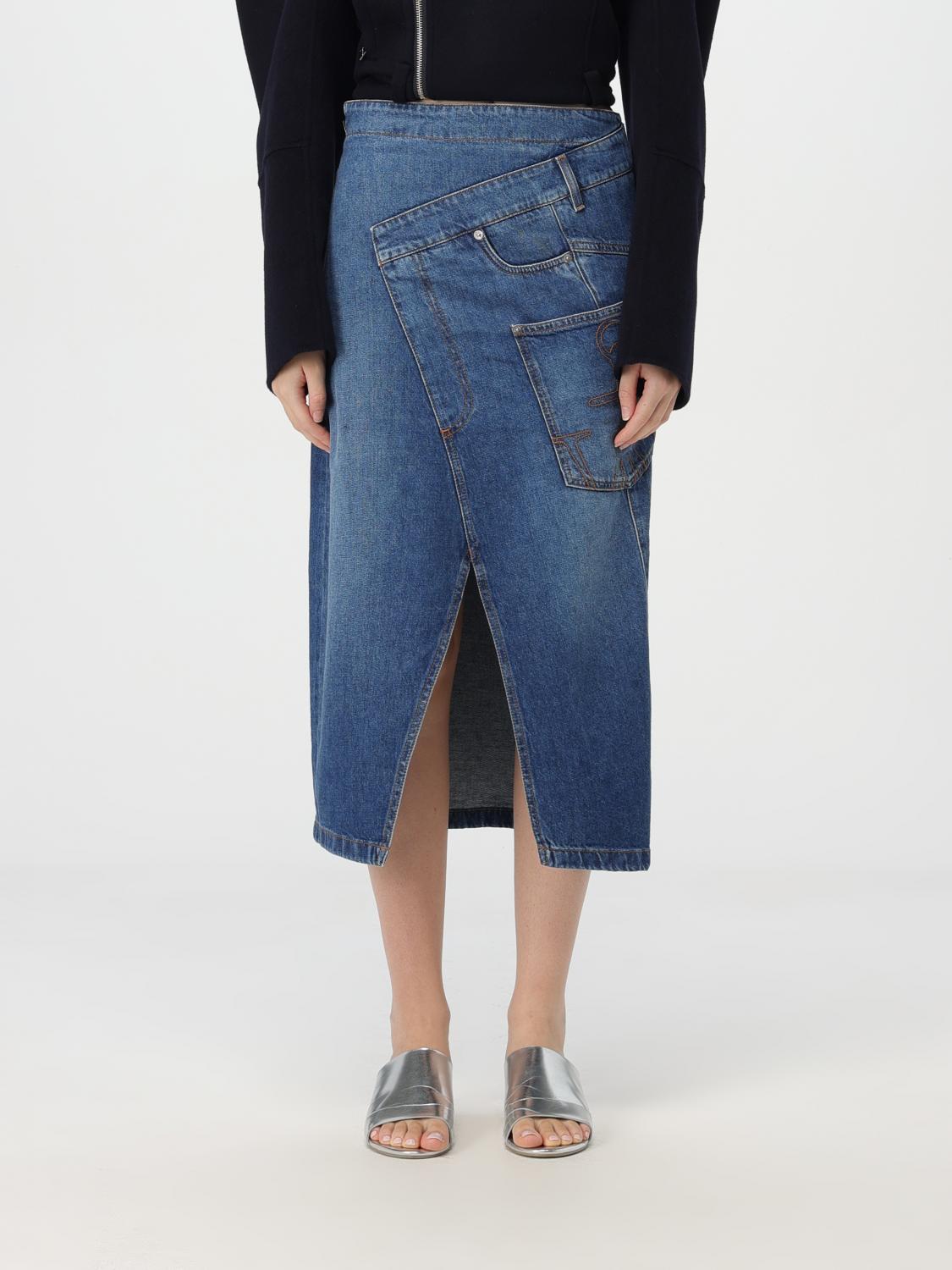 JW ANDERSON FALDA: Falda mujer Jw Anderson, Azul Oscuro - Img 1