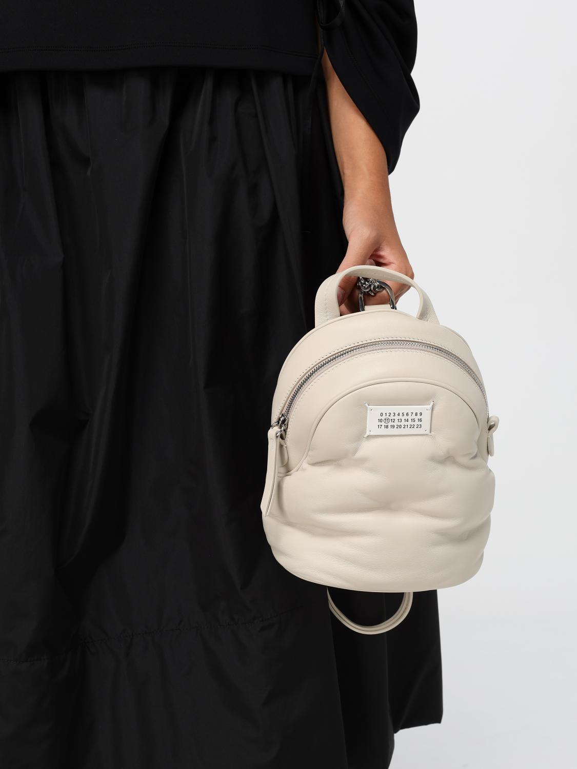 Maison Margiela Glam Slam Quilted Nappa Leather Backpack - White