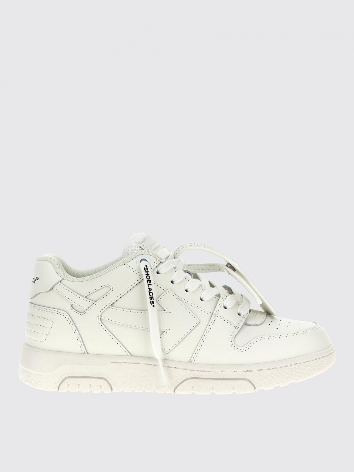 OFF-WHITE SNEAKERS: Sneakers Out Of Office Off-White in pelle , Bianco - Img 1