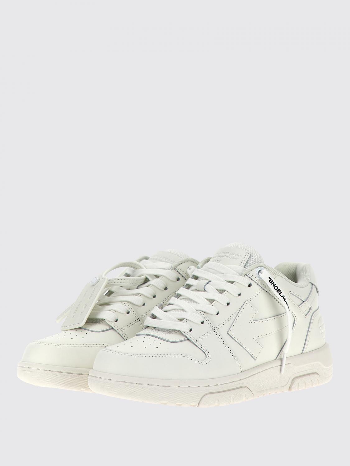 OFF-WHITE SNEAKERS: Sneakers Out Of Office Off-White in pelle , Bianco - Img 2
