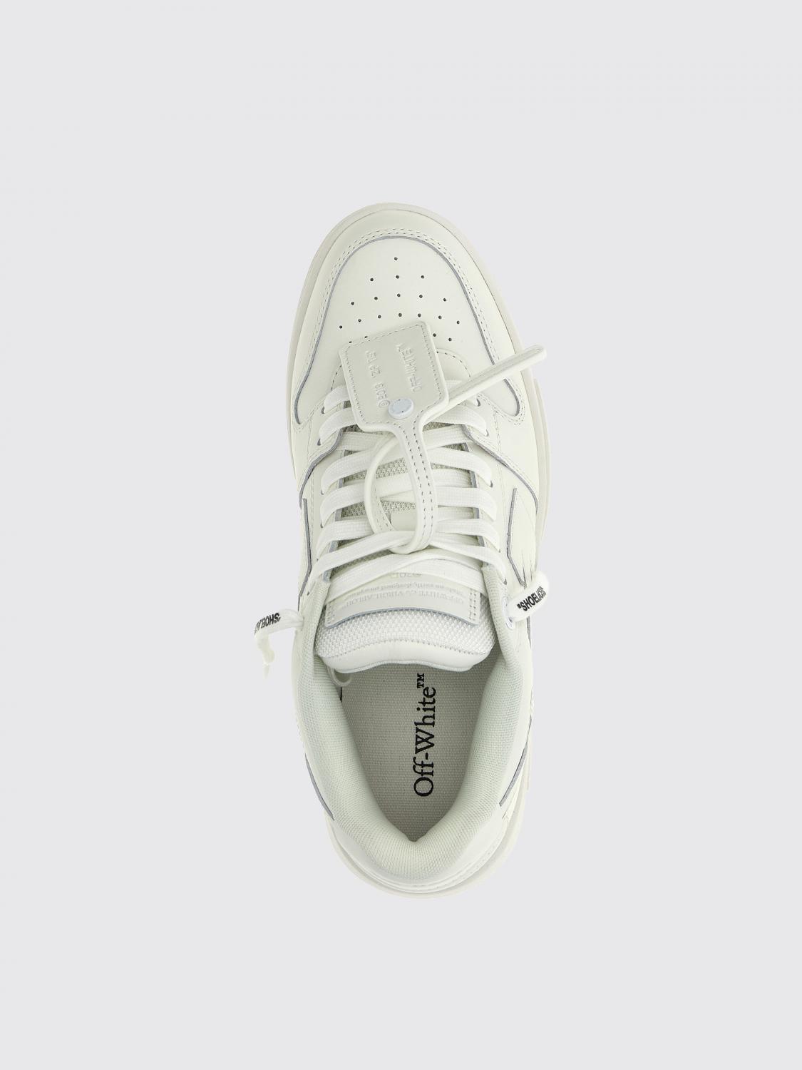 OFF-WHITE SNEAKERS: Sneakers Out Of Office Off-White in pelle , Bianco - Img 5