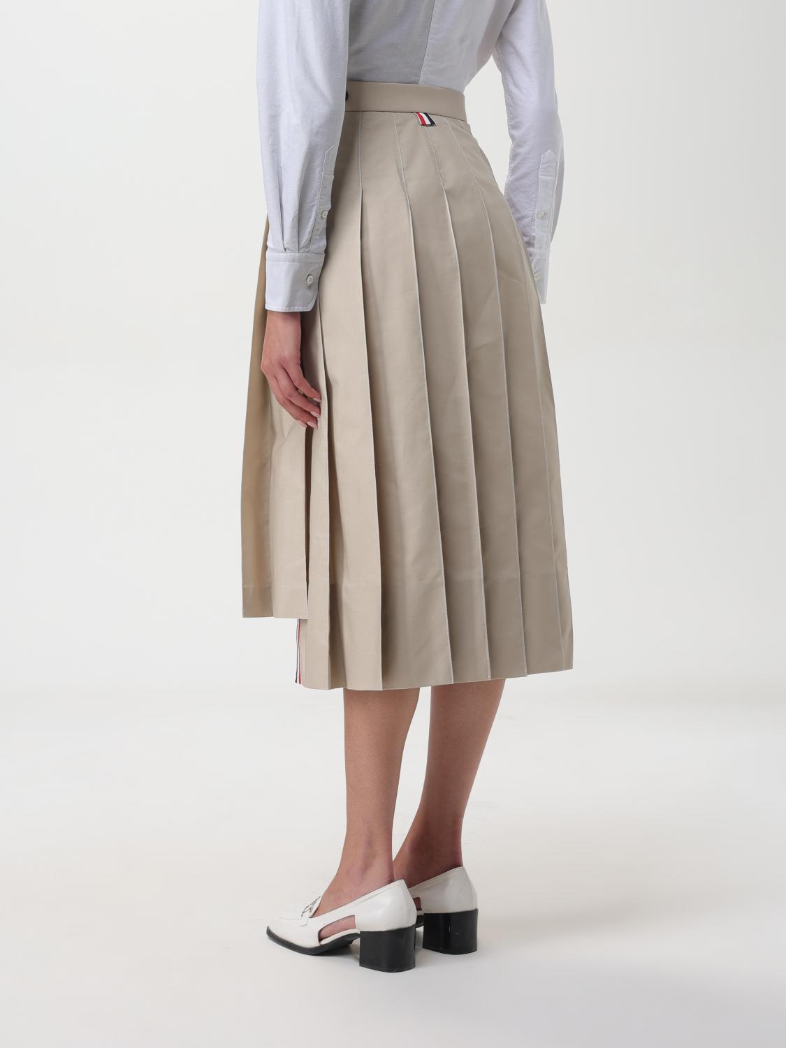 THOM BROWNE FALDA: Falda mujer Thom Browne, Kaki - Img 3