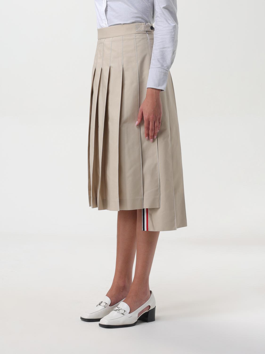 THOM BROWNE FALDA: Falda mujer Thom Browne, Kaki - Img 4