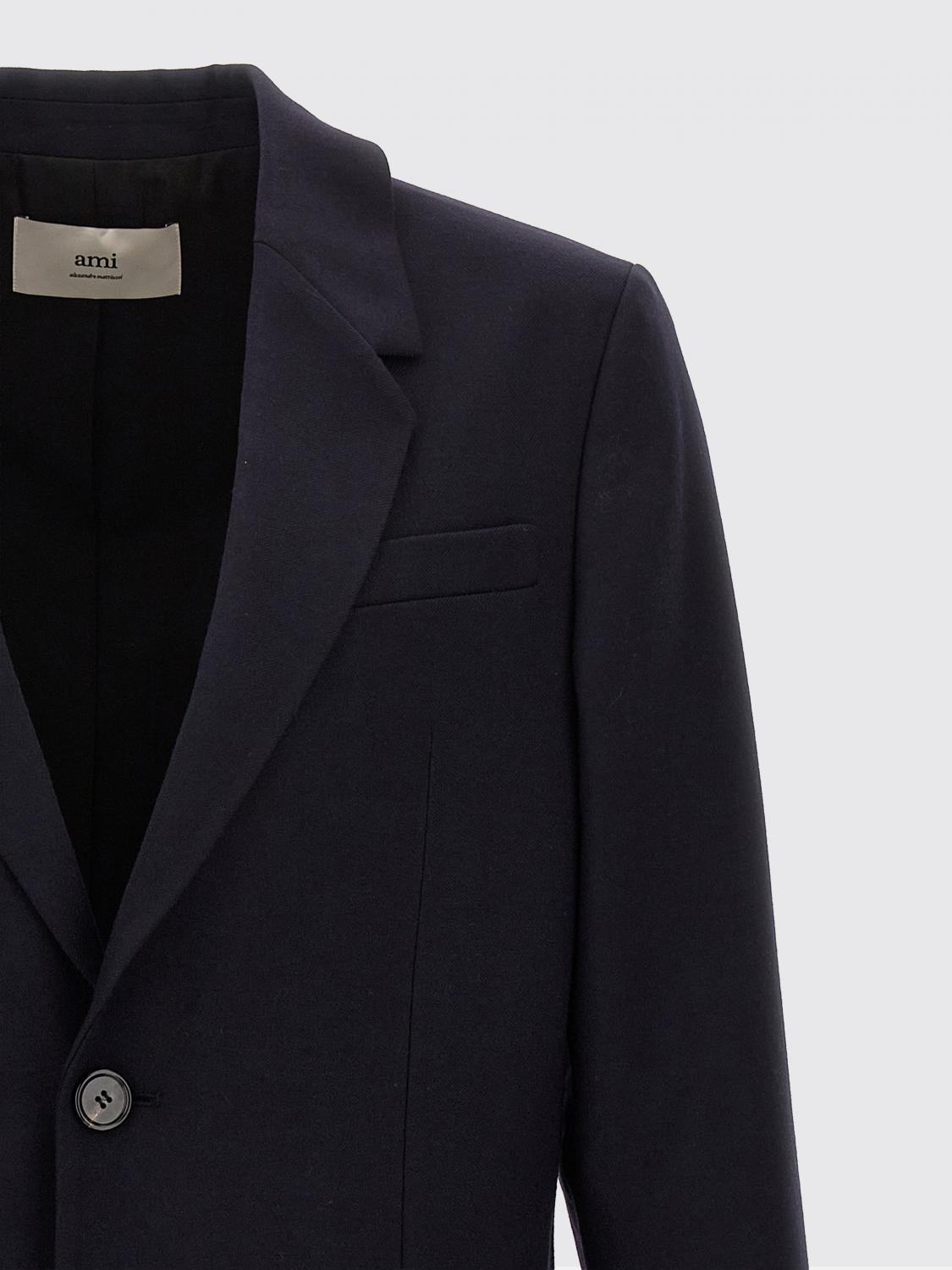 AMI PARIS AMERICANA: Chaqueta hombre Ami Paris, Azul Oscuro - Img 3