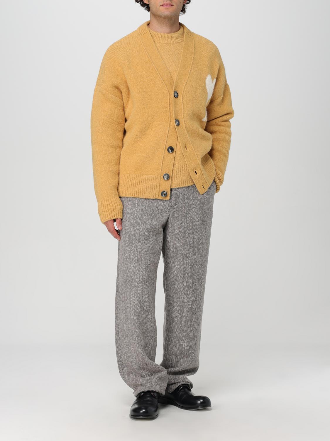 AMI PARIS JUMPER: Cardigan men Ami Paris, Yellow - Img 2