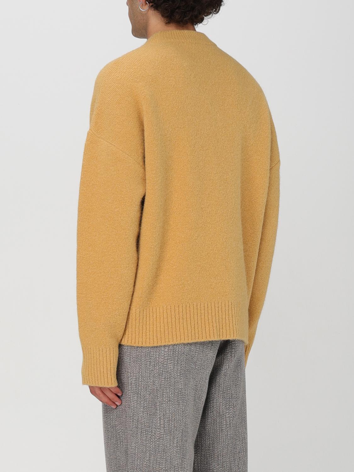 AMI PARIS JUMPER: Cardigan men Ami Paris, Yellow - Img 3