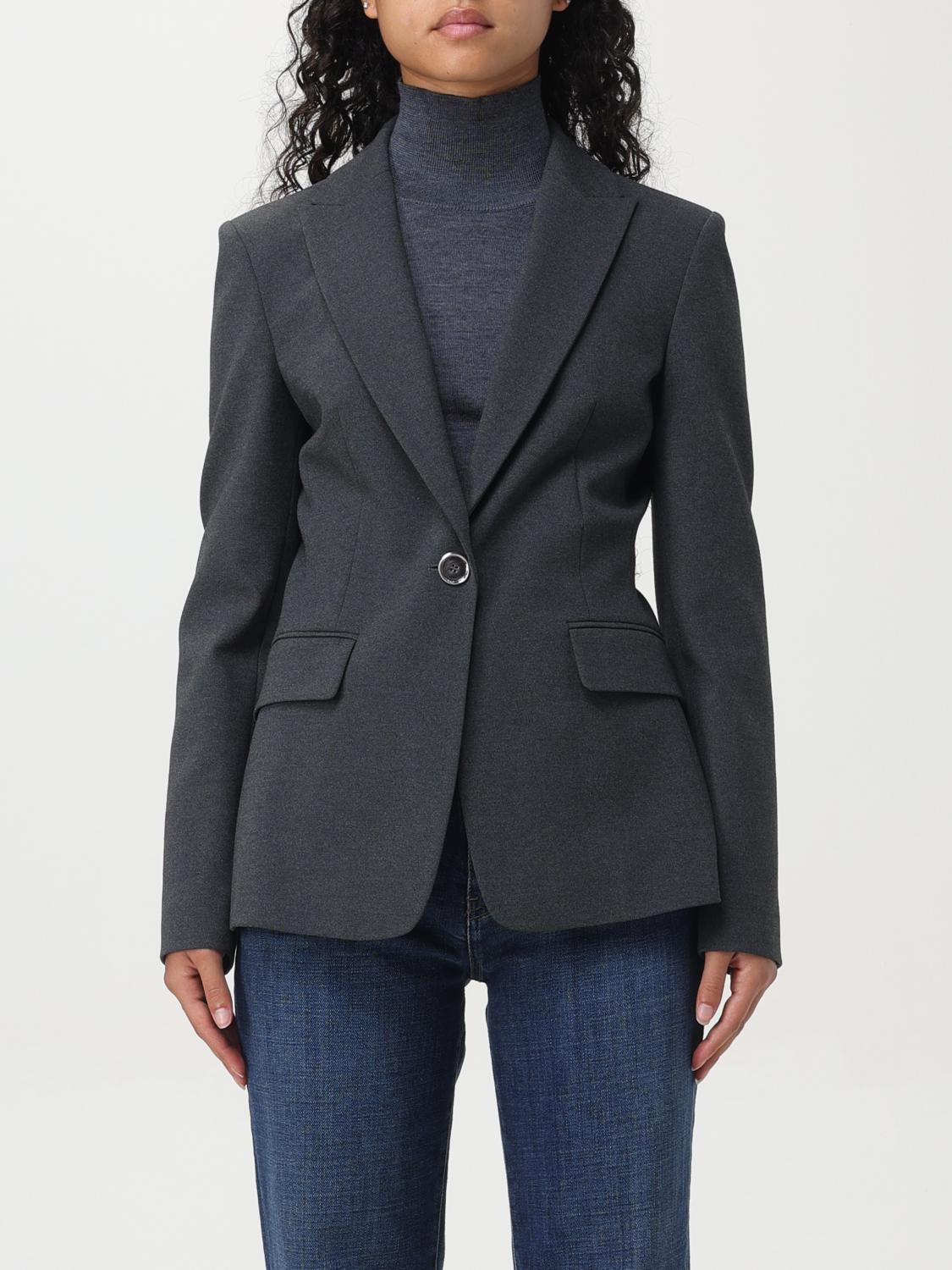 PINKO GIACCA: Blazer a monopetto Signum Pinko, Grigio - Img 1