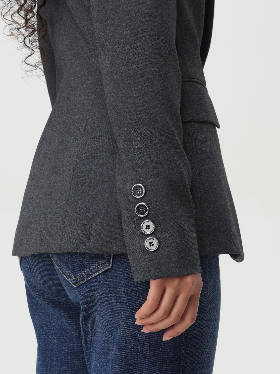 PINKO GIACCA: Blazer a monopetto Signum Pinko, Grigio - Img 4