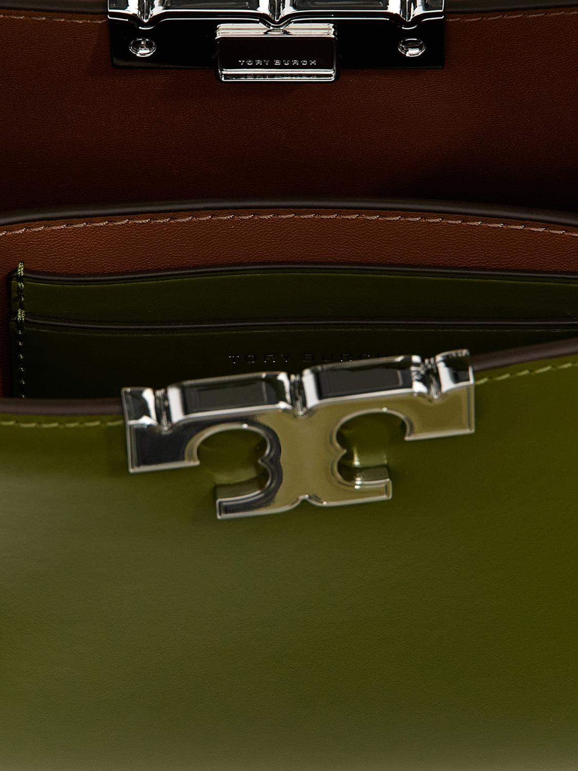 TORY BURCH BORSA A MANO: Borsa Eleanor Tory Burch in pelle , Verde - Img 3