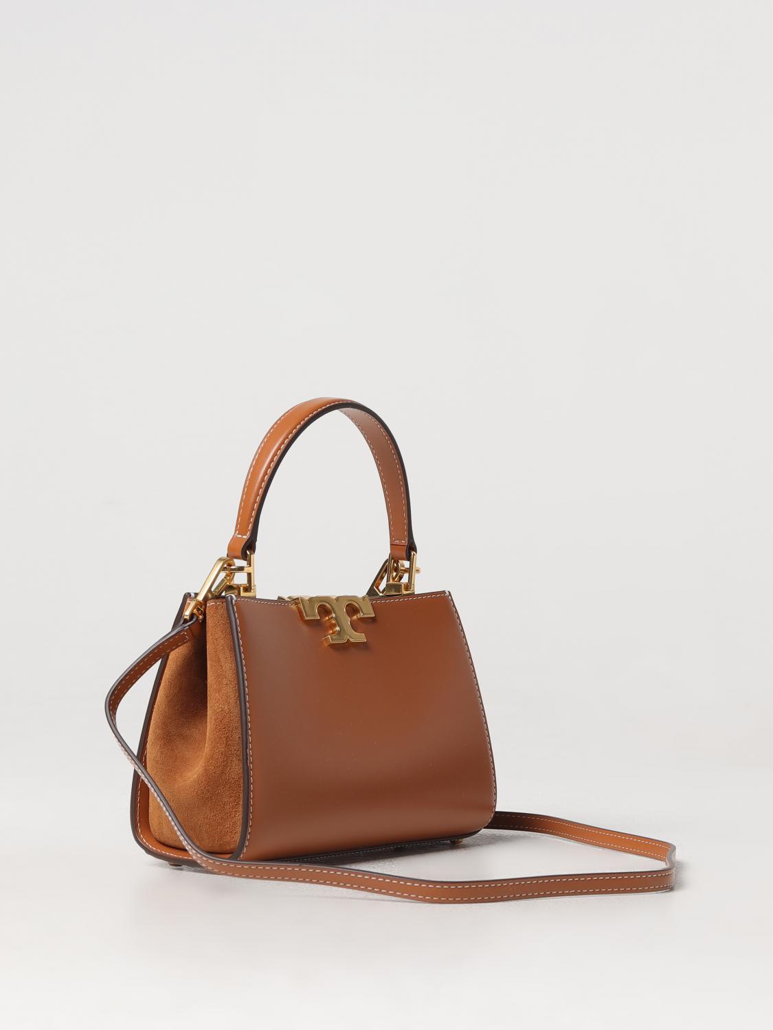 TORY BURCH BORSA A MANO: Borsa Eleanor Tory Burch in pelle , Marrone - Img 2
