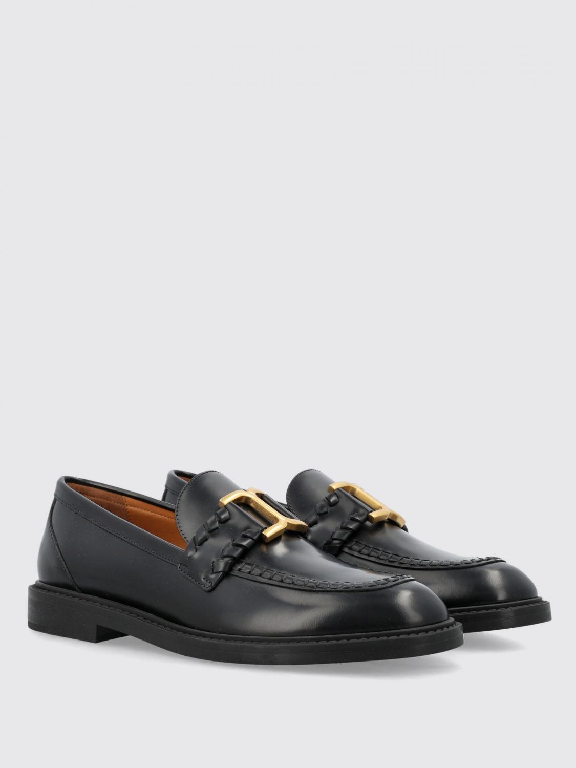 CHLOÉ MOCASSINI: Mocassino Chloè in pelle , Nero - Img 2