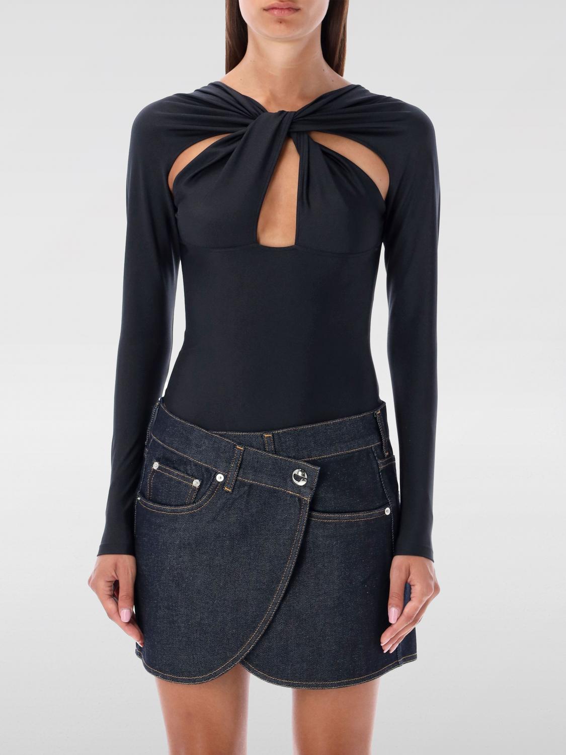 COPERNI BODYSUIT: Top woman Coperni, Black - Img 1