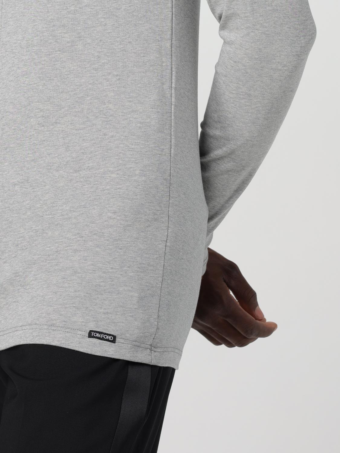 TOM FORD T-SHIRT: Pull homme Tom Ford, Gris - Img 5