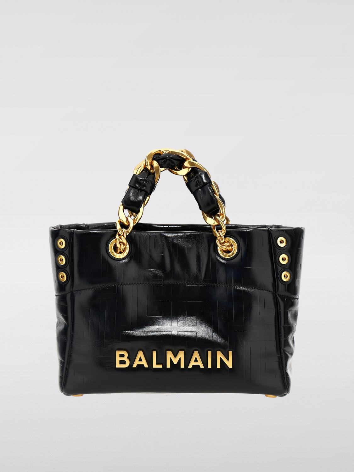 BALMAIN BOLSO DE MANO: Bolso de mano mujer Balmain, Negro - Img 1