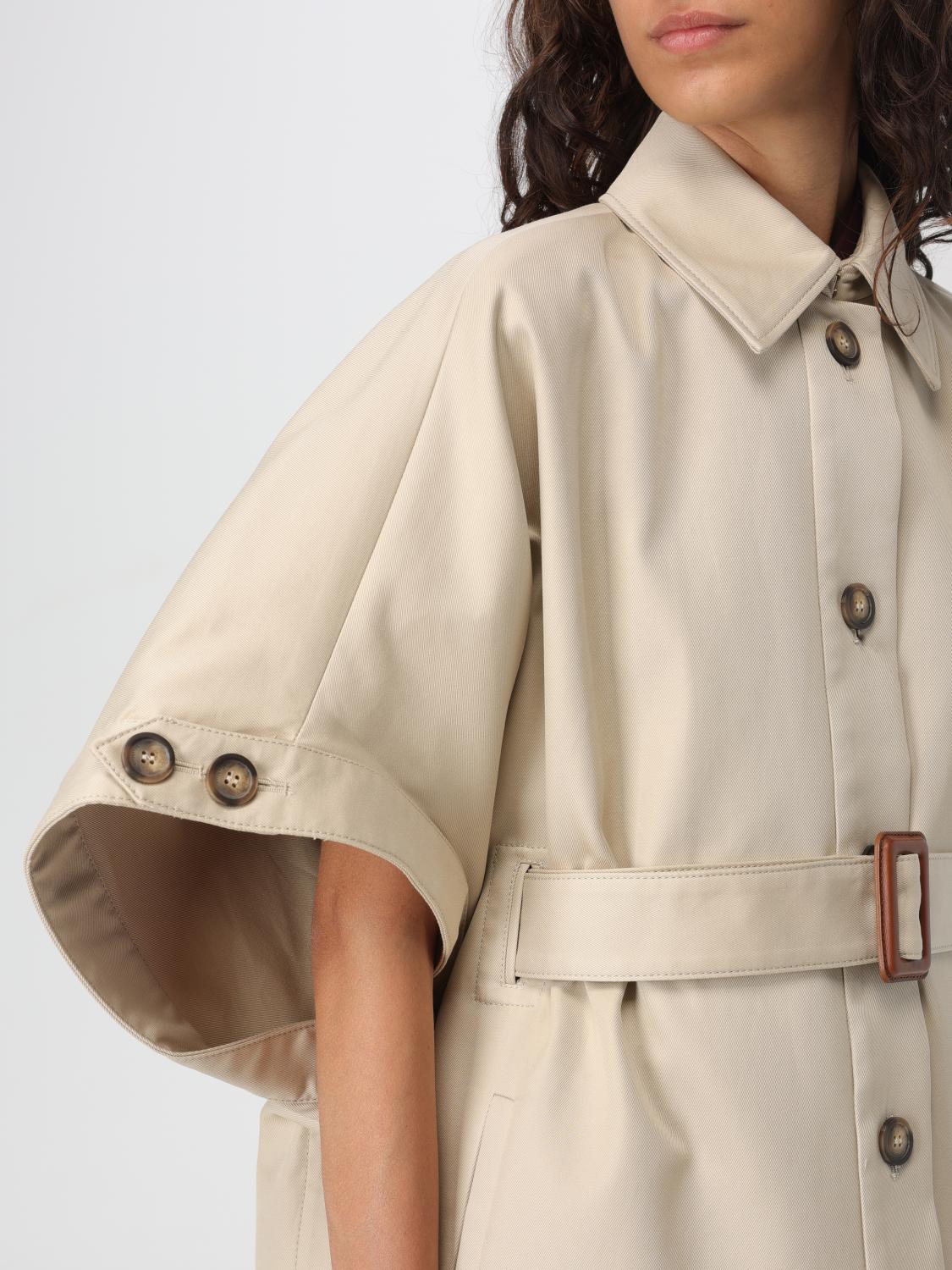 MAX MARA TRENCH: Trench a mantella Max Mara, Sabbia - Img 4