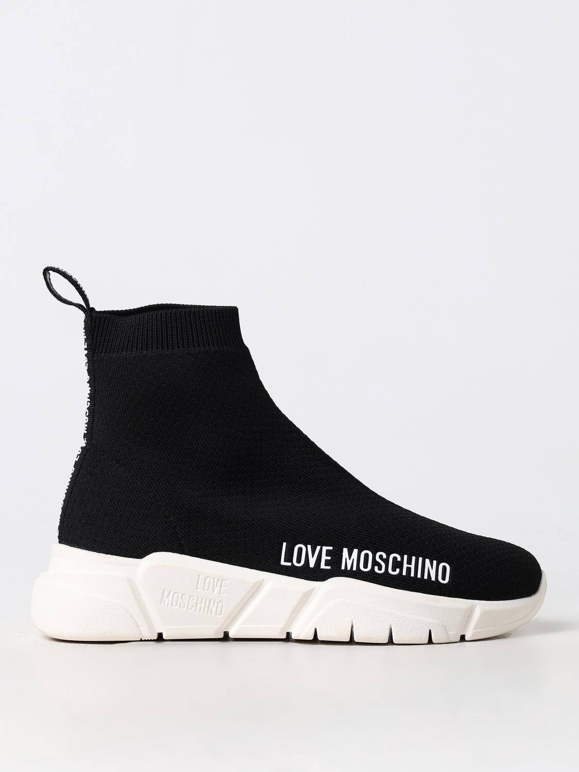 Giglio Sneakers Love Moschino in maglia stretch