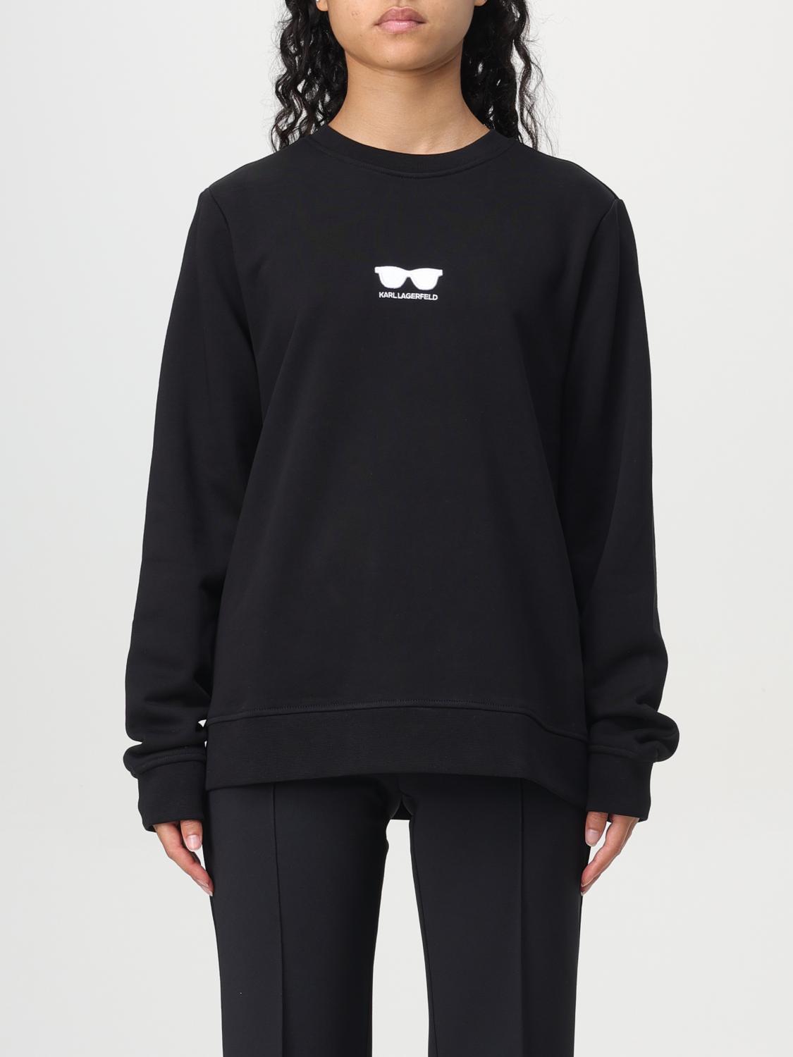 KARL LAGERFELD SWEATSHIRT: Sweatshirt woman Karl Lagerfeld, Black - Img 1