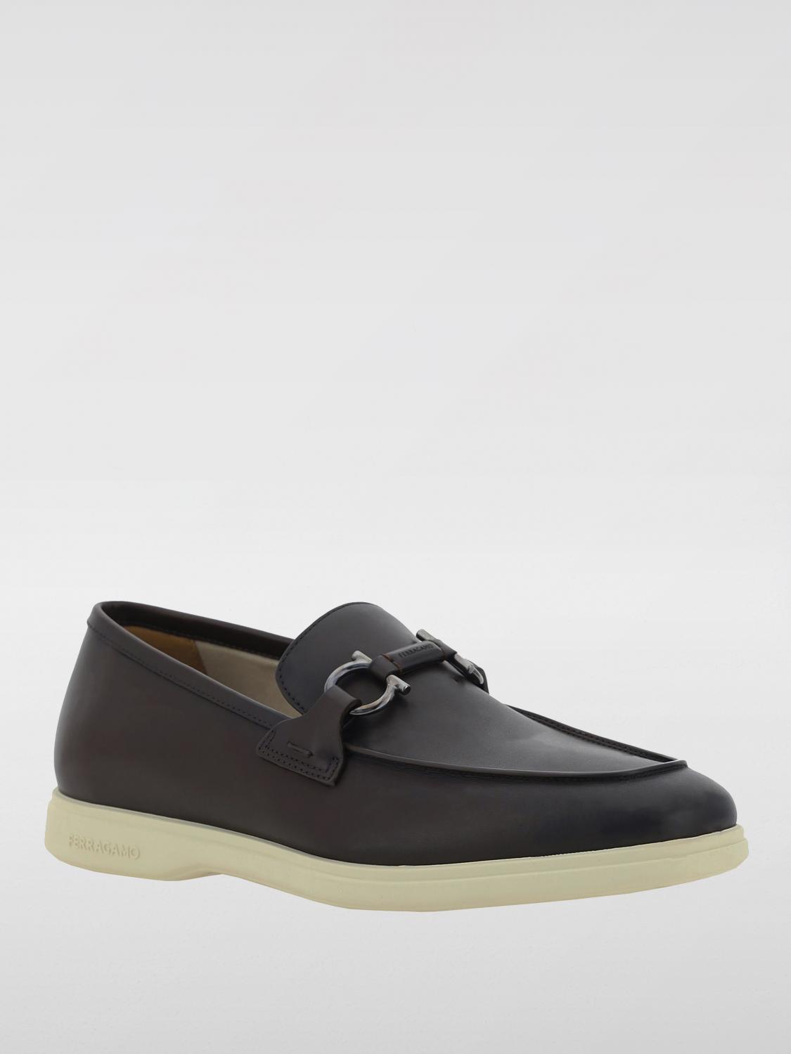 FERRAGAMO MOCASSINI: Mocassino Gancini Ferragamo in pelle , Marrone - Img 2