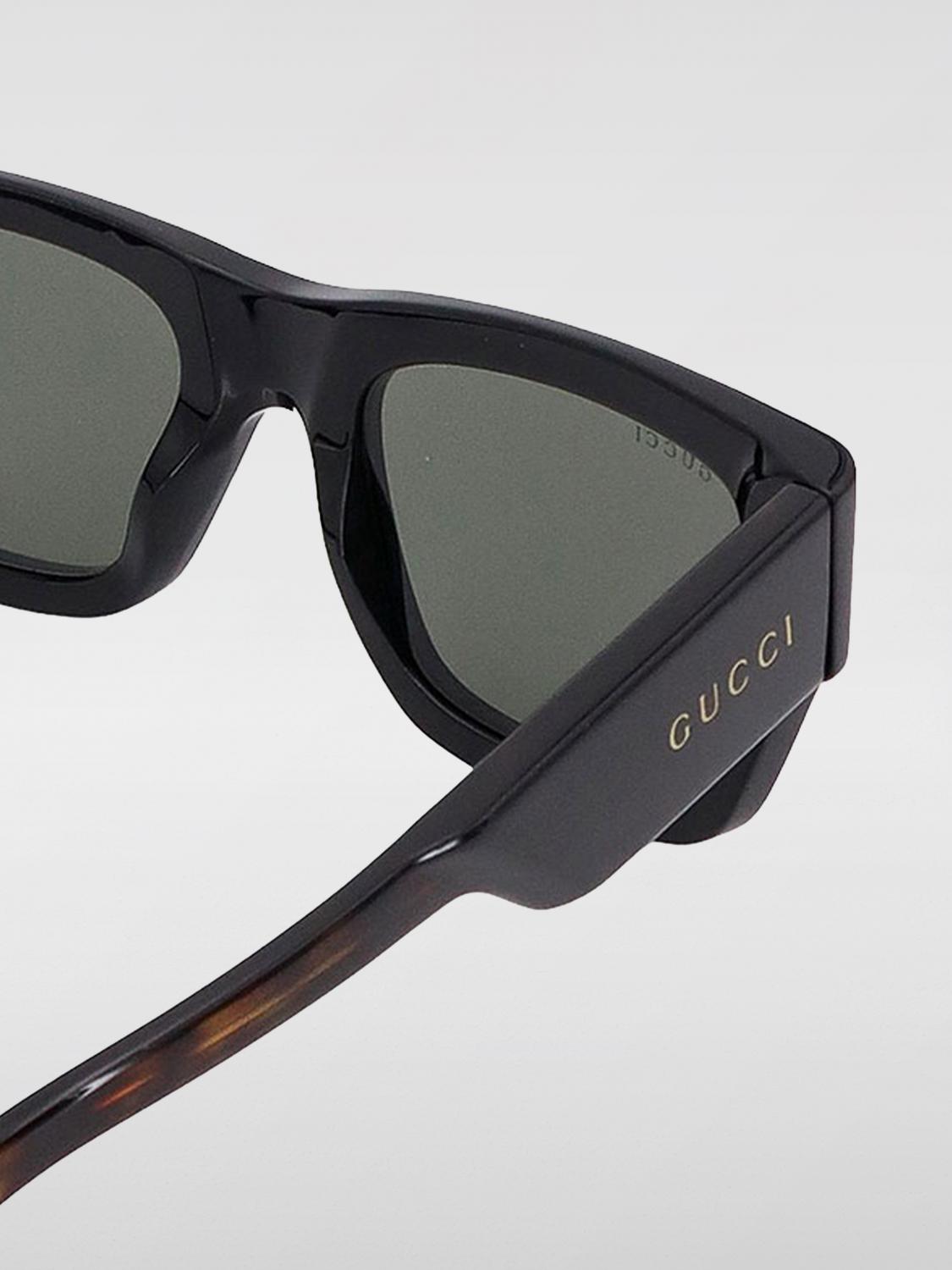 GUCCI LUNETTES DE SOLEIL: Lunettes de soleil homme Gucci, Noir - Img 3