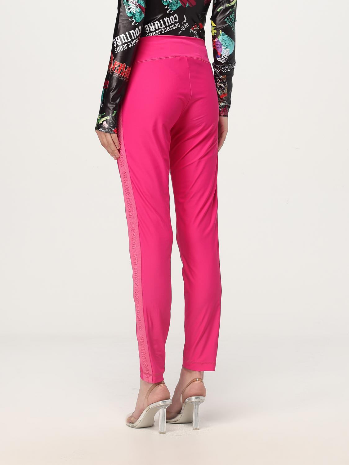 VERSACE JEANS COUTURE PANTALON: Pantalon femme Versace Jeans Couture, Rose - Img 2