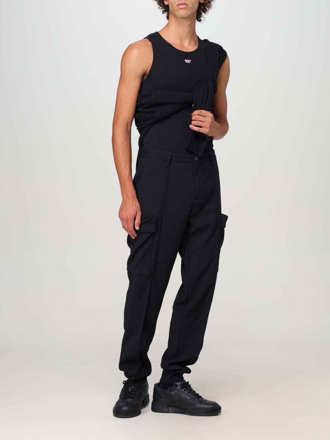 DIESEL ブラック タンクトップ XS Diesel タンクトップ メンズ - ブラック | A040880EJAI | GIGLIO.COM