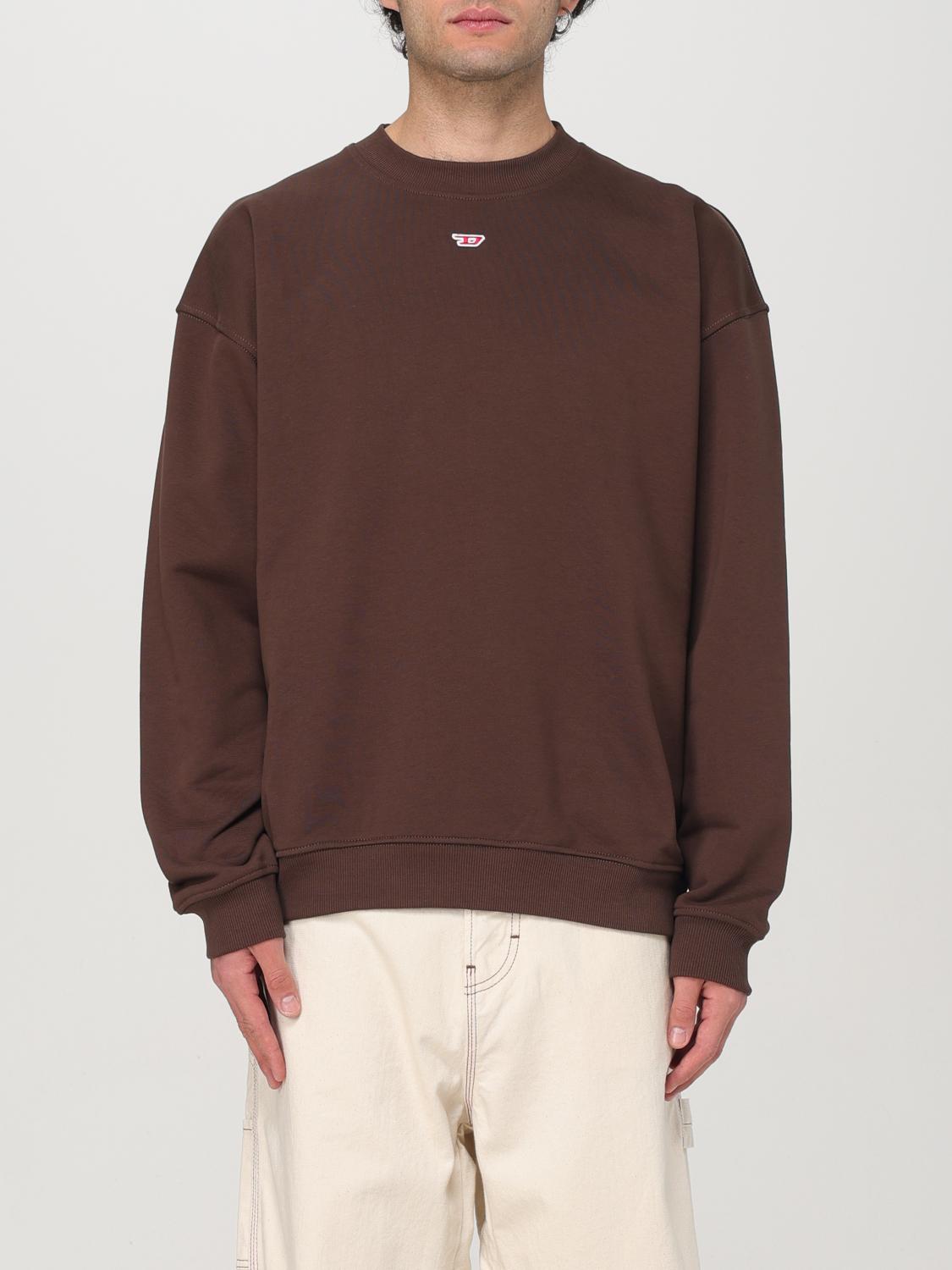 DIESEL SWEATSHIRT: Sweatshirt men Diesel, Brown - Img 1