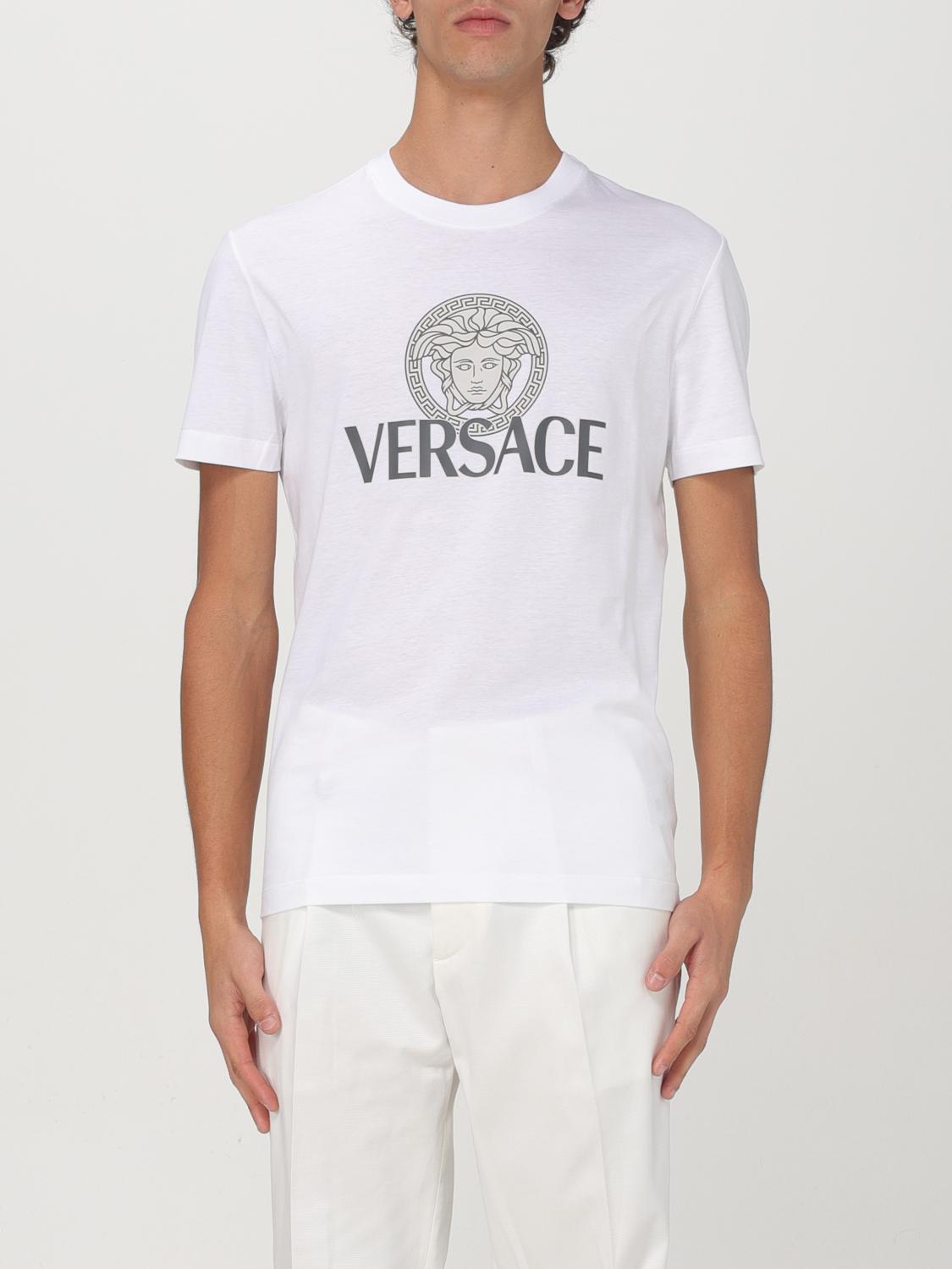 VERSACE T-SHIRT: T-shirt men Versace, White - Img 1