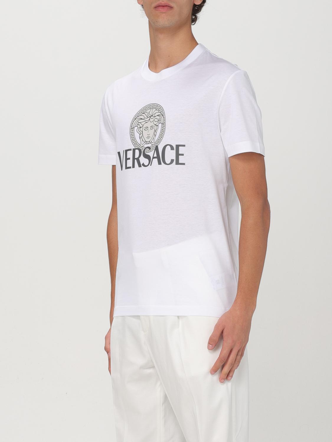 VERSACE T-SHIRT: T-shirt homme Versace, Blanc - Img 4