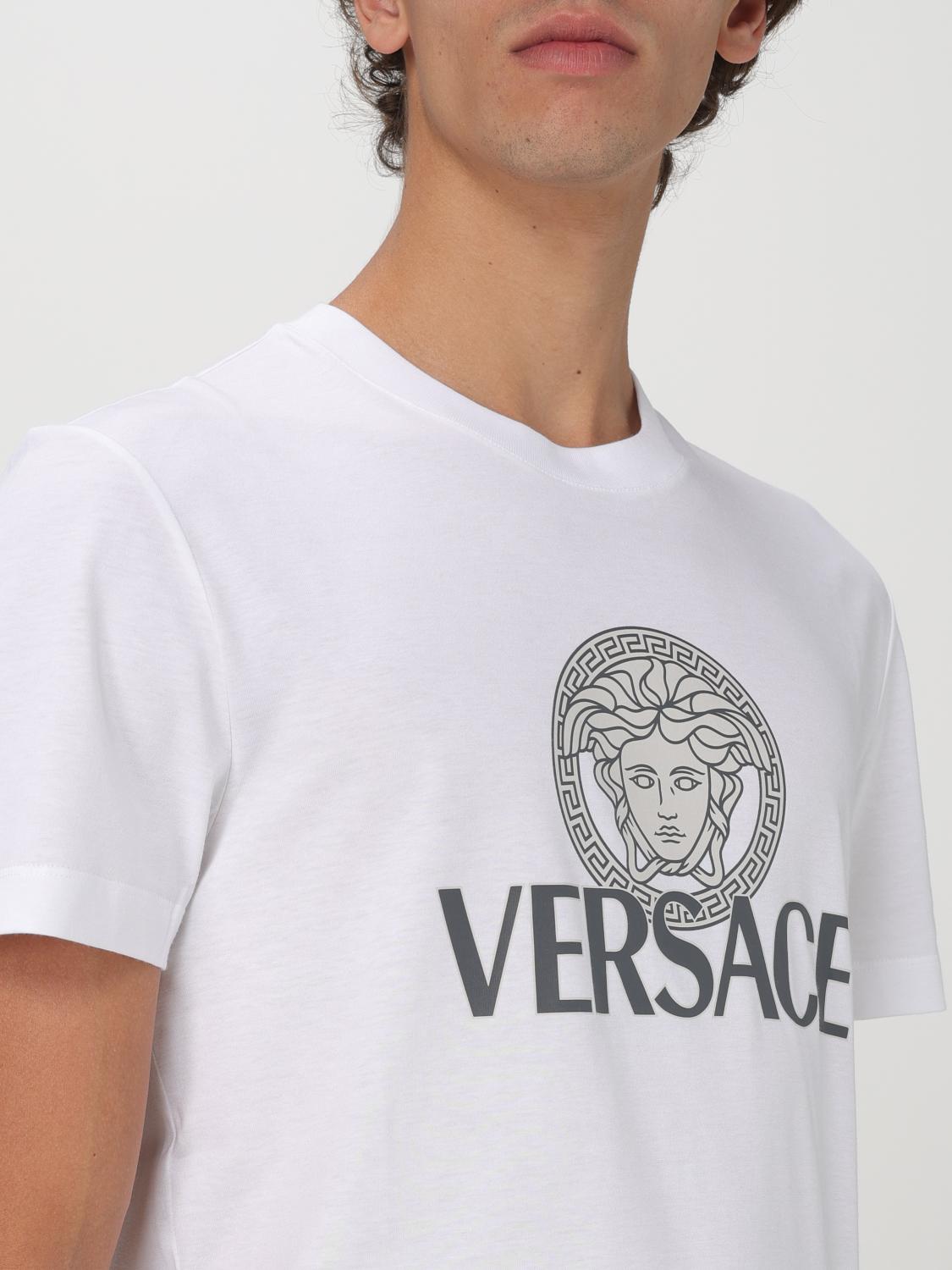 VERSACE T-SHIRT: T-shirt homme Versace, Blanc - Img 5