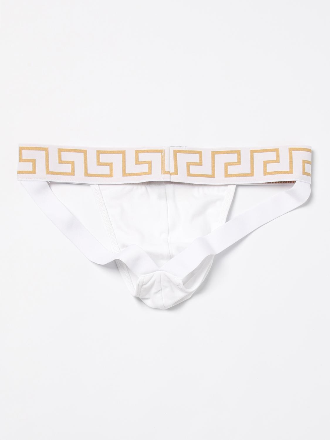 VERSACE INTIMO: Jockstrap Versace in cotone stretch , Bianco - Img 2