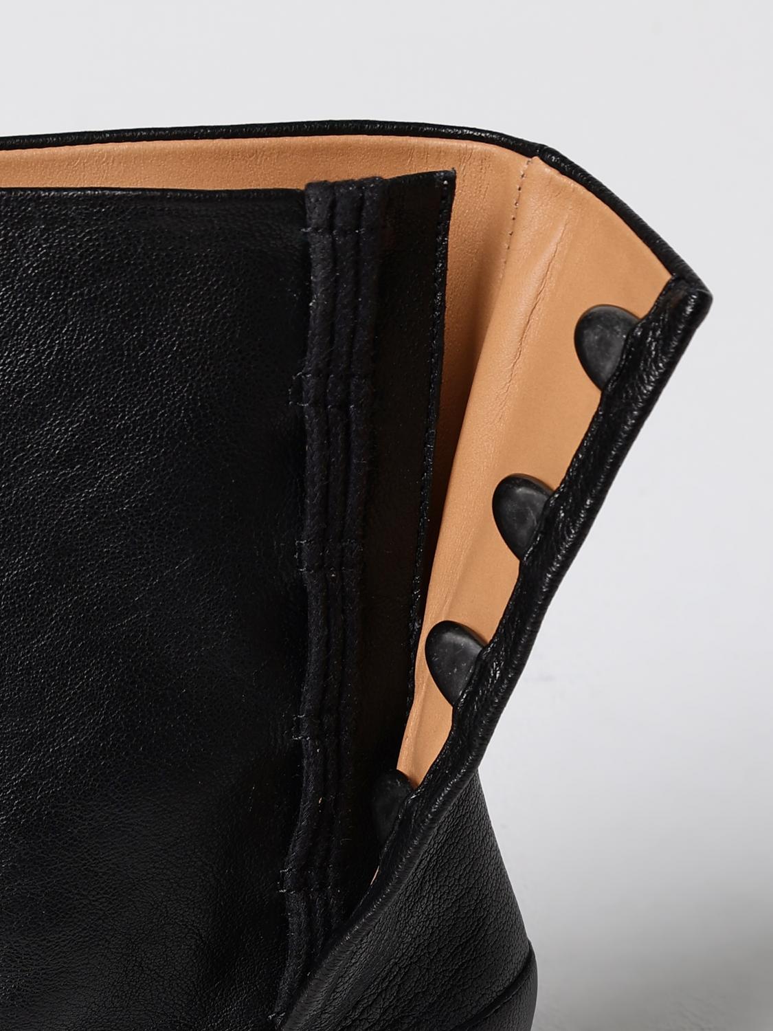 MAISON MARGIELA STIVALETTI: Stivaletto Tabi Maison Margiela in pelle a grana , Nero - Img 4