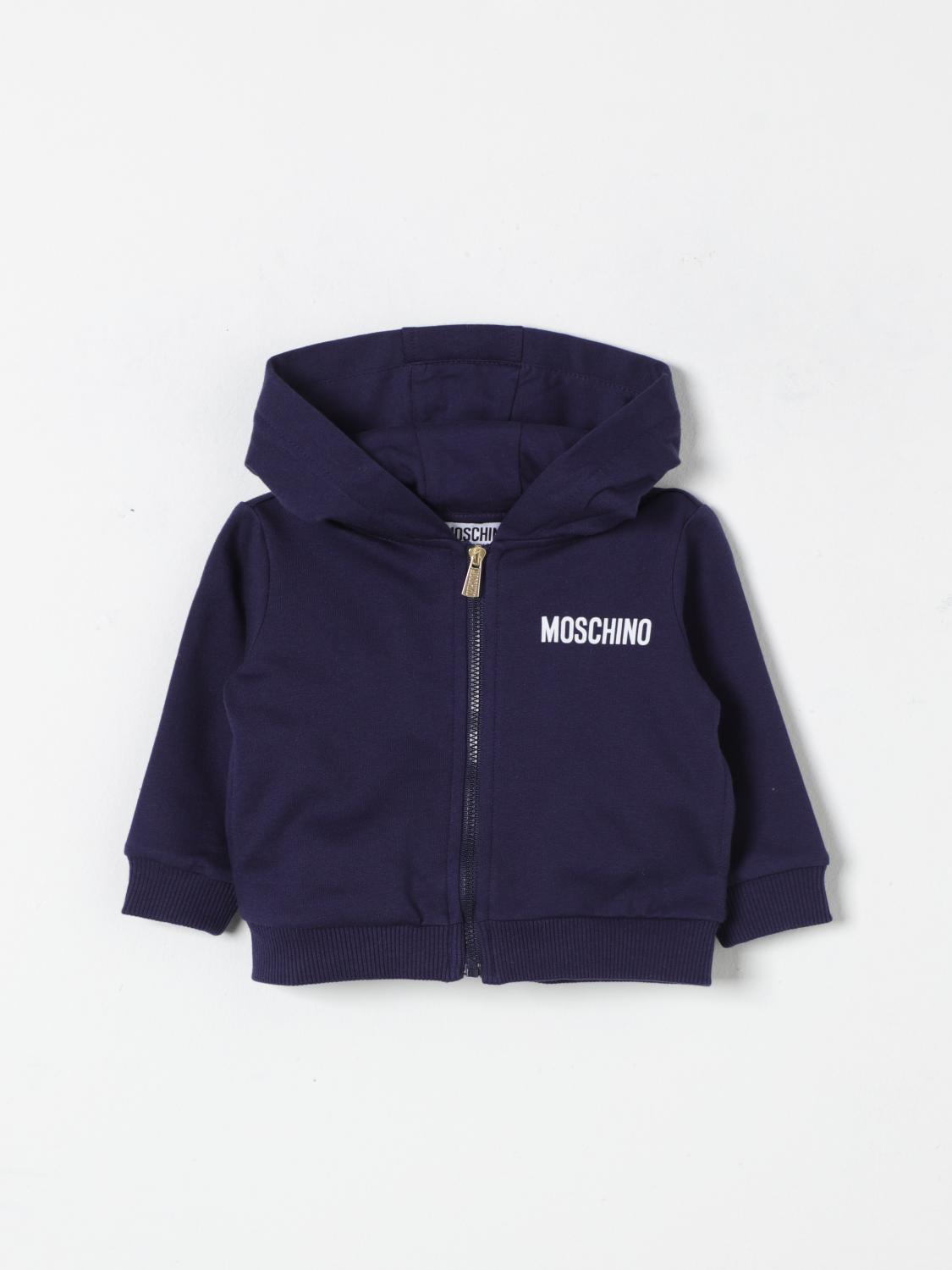 MOSCHINO SWEATER: Sweater kids Moschino, Blue - Img 1