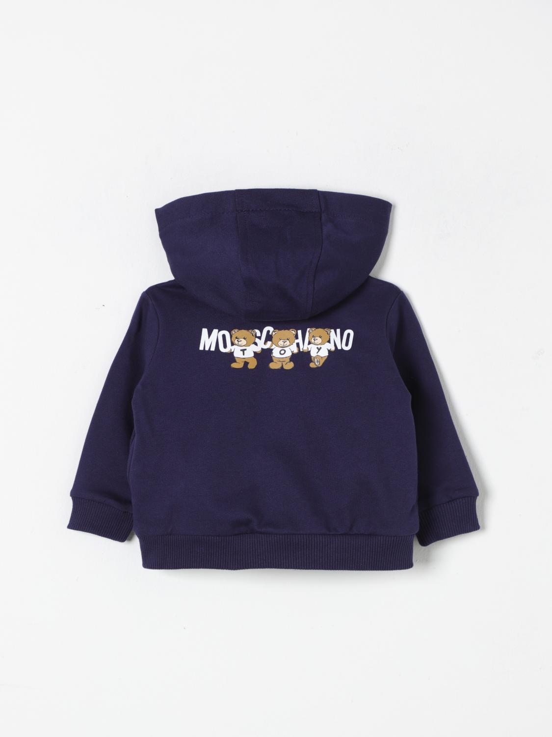 MOSCHINO SWEATER: Sweater kids Moschino, Blue - Img 2