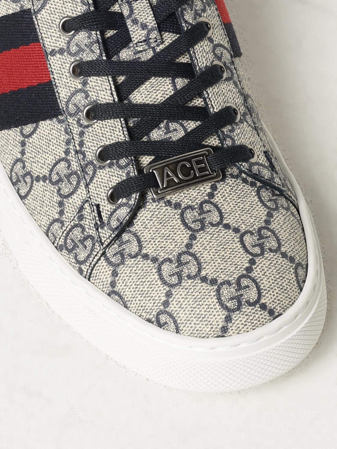 GUCCI SNEAKERS: Sneakers Ace Gucci in tessuto GG Supreme , Fantasia - Img 4