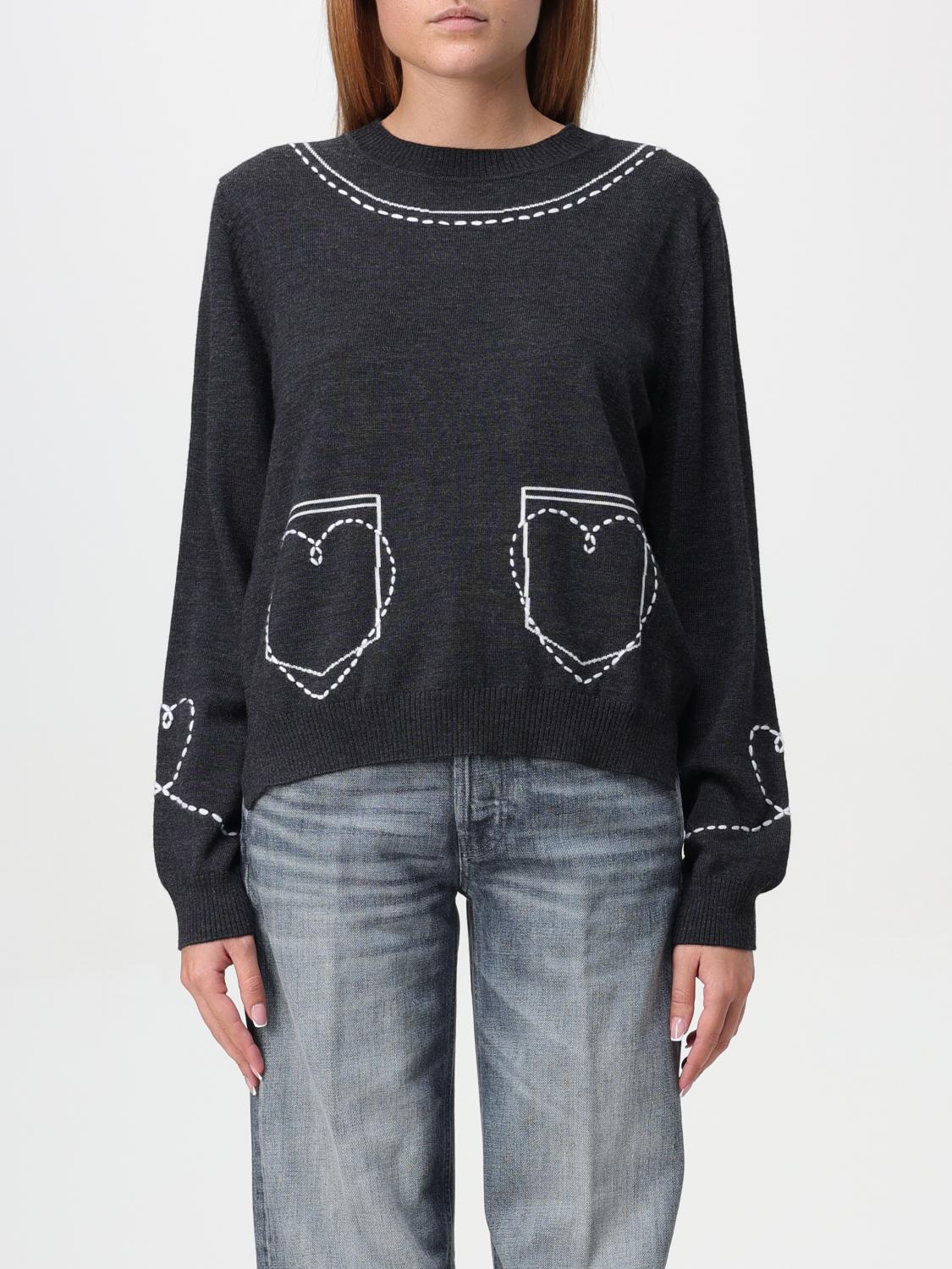 MOSCHINO JEANS PULL: Pull femme Moschino Jeans, Gris - Img 1