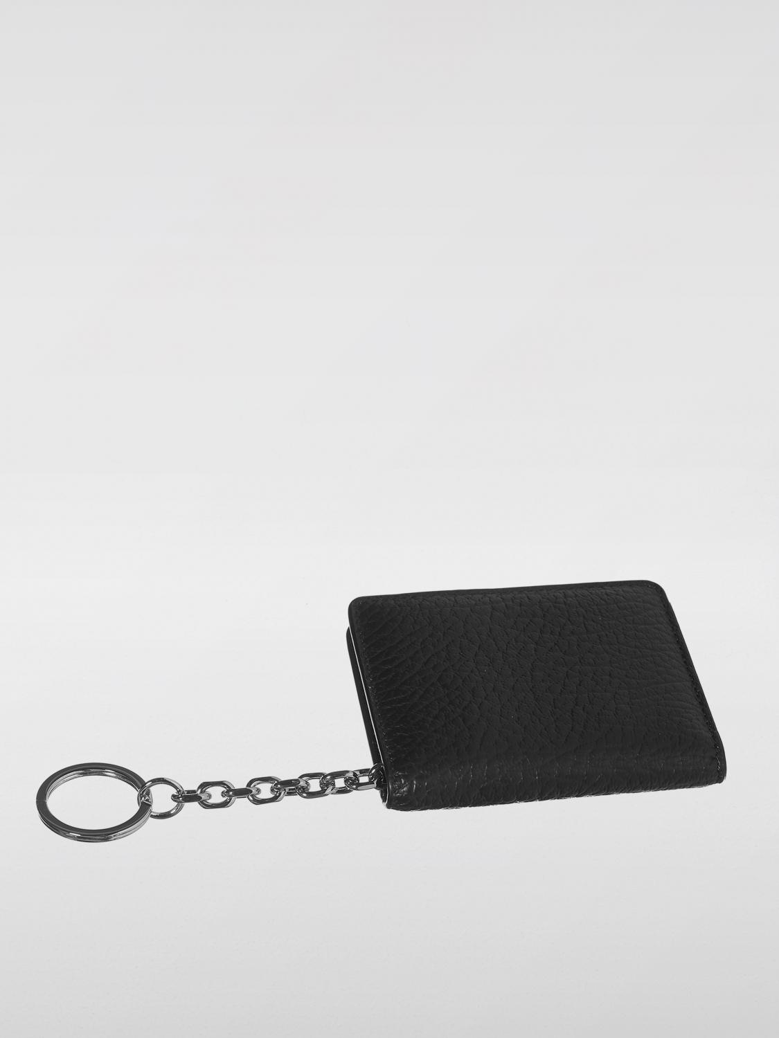 MAISON MARGIELA PORTAFOGLIO: Portacarte di credito Maison Margiela in pelle a grana , Nero - Img 3