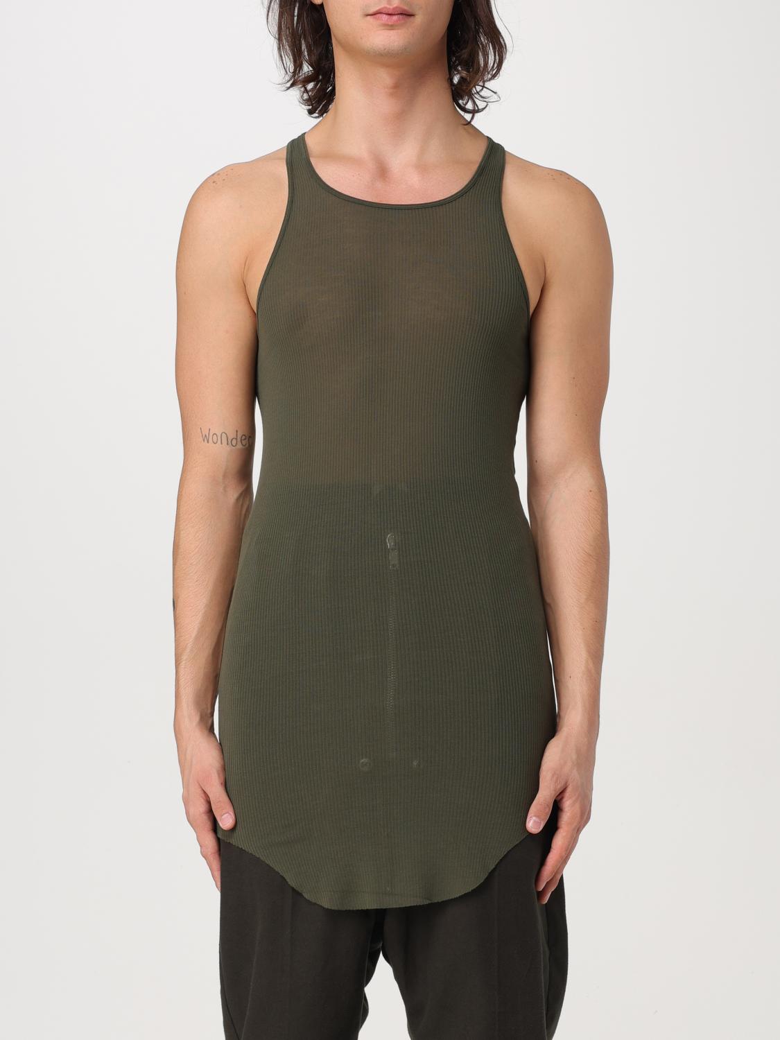 RICK OWENS CAMISETA SIN MANGAS: Ropa interior hombre Rick Owens, Verde - Img 1