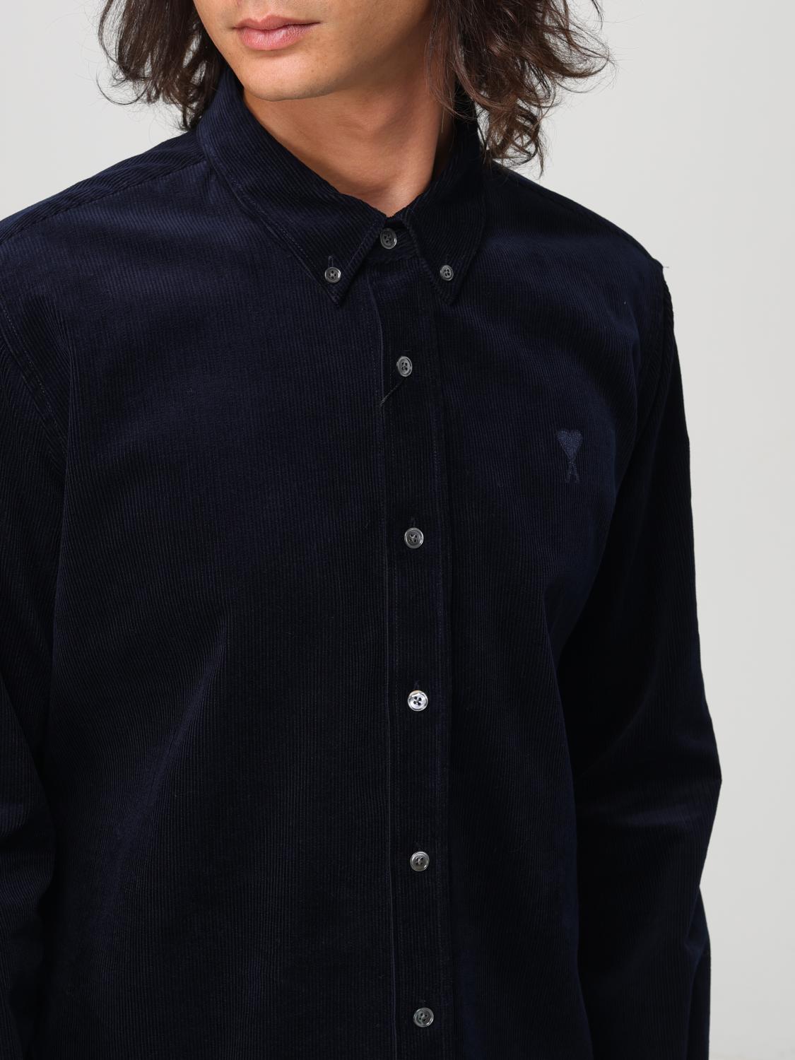 AMI PARIS SHIRT: Shirt men Ami Paris, Blue - Img 4