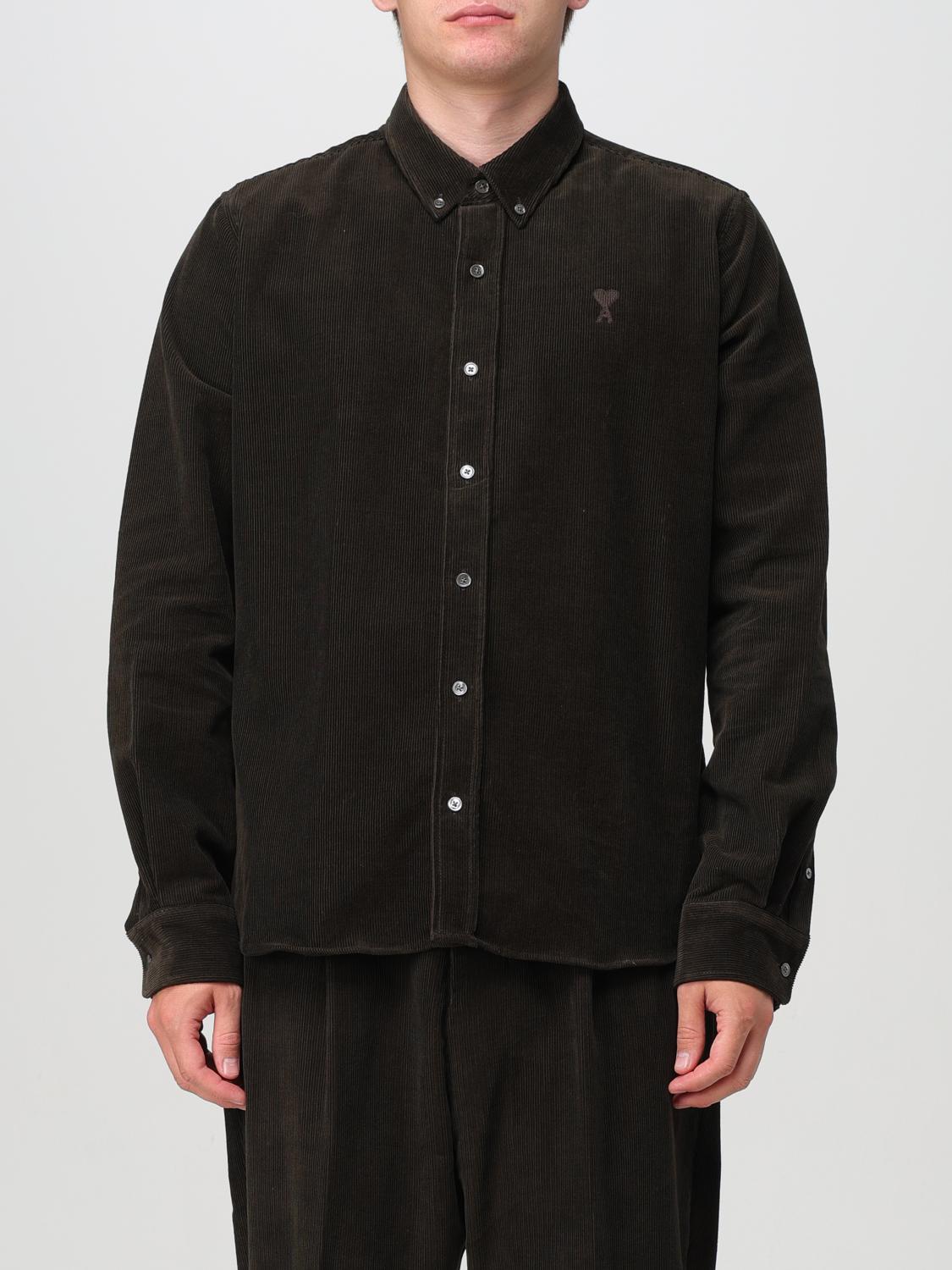 AMI PARIS HEMD: Hemd herren Ami Paris, Braun - Img 1