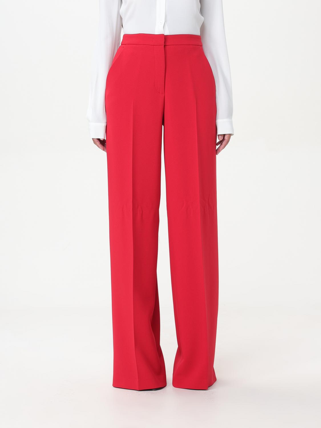 PINKO PANTALONI: Pantalone Pergamino Pinko in viscosa , Rosso - Img 1