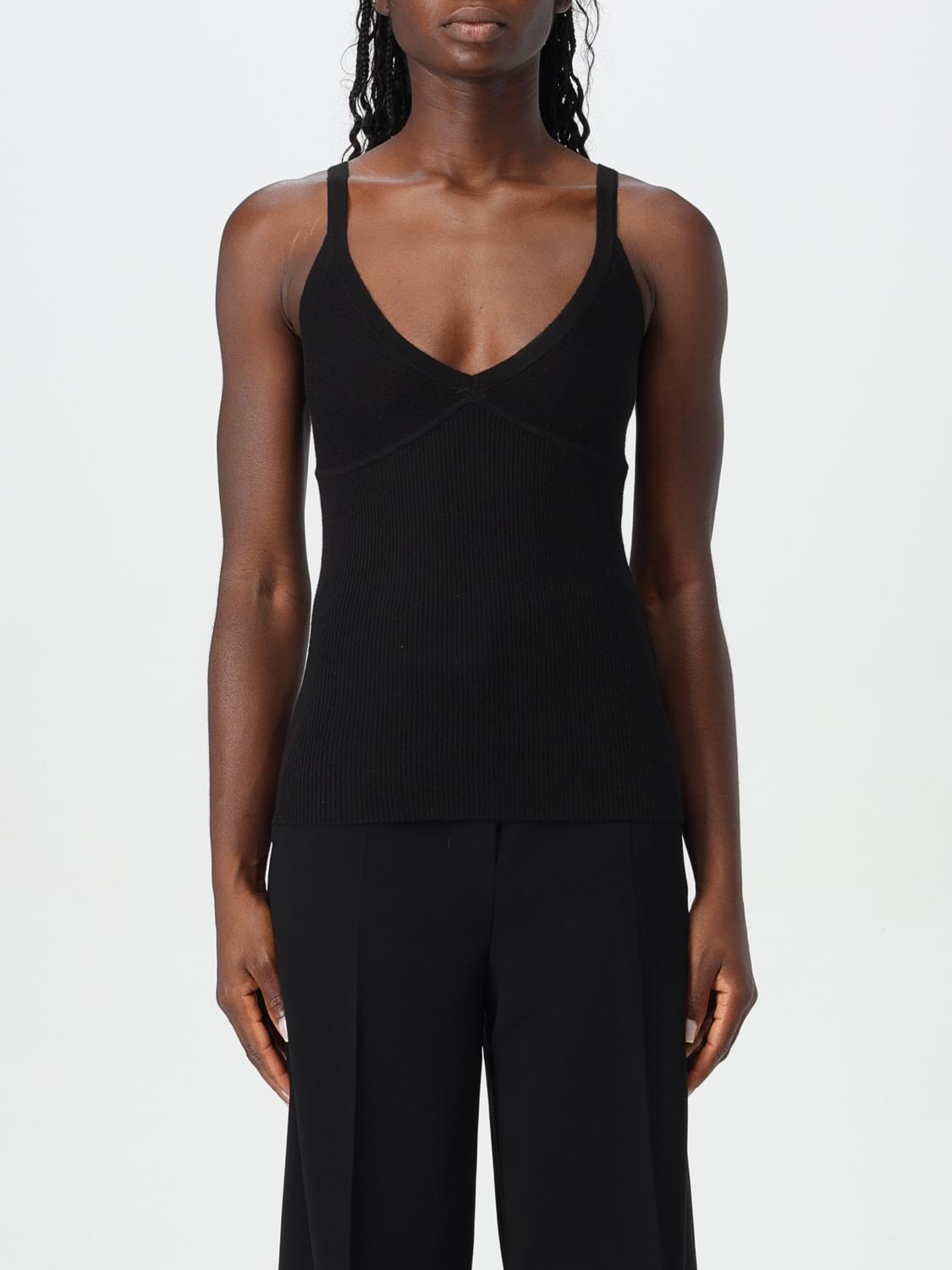 MAX MARA TOP: Top Max Mara in seta e cashmere, Nero - Img 1